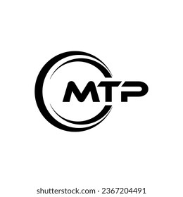 MTP Logo Design, Inspiration for a Unique Identity. Modern Elegance and Creative Design. Watermark Your Success with the Striking this Logo.