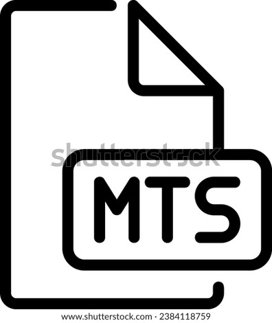 mts line icon illustration vector