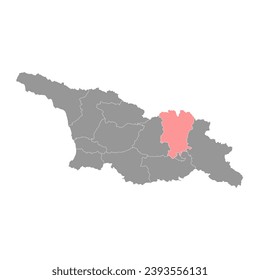 Mtskheta Mtianeti region map, administrative division of Georgia. Vector illustration.