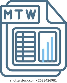Ícone de Duas Cores da Linha MTW