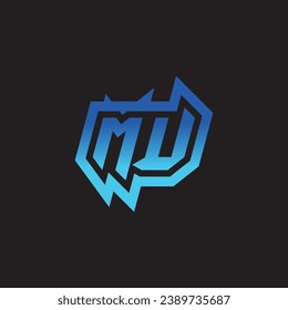 MU initial inspiration logo design esport and gaming clan ideas