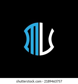 MU letter logo creative design with vector graphic, Abc simple and modern logo design.
