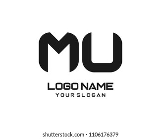 MU Letter Logo Template