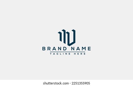 MU logo Design Template Vector Graphic Branding Element.