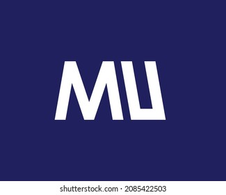 MU logo design vector template