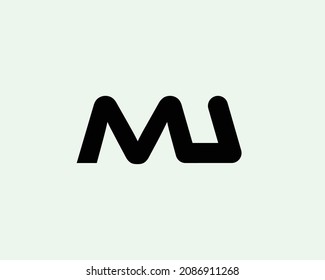 MU logo design vector template