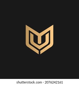 vector del logotipo mu, vector mu hexagón