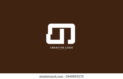 MU MJ Abstract initial monogram letter alphabet logo design