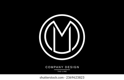 MU, UM, Abstract Letters Logo Monogram