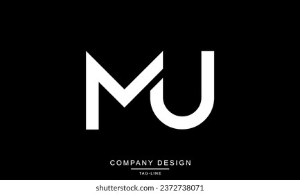 MU, UM, Abstract Letters Logo Monogram