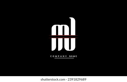 MU, UM Abstract Letters Logo Monogram