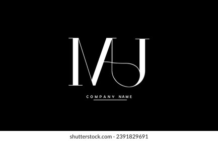 MU, UM Abstract Letters Logo Monogram