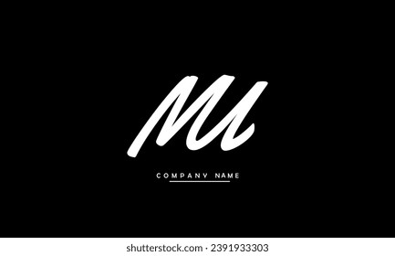 MU, UM Abstract Letters Logo Monogram