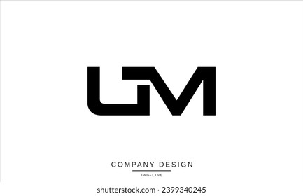 MU, UM, Abstract Letters Logo Monogram