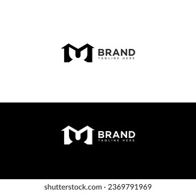 MU, UM letter branding logo