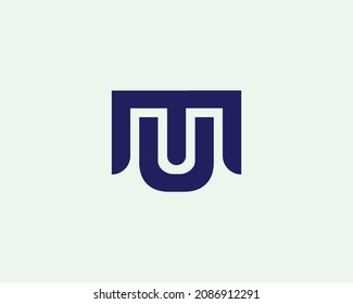 MU-Logo-Design, Vektorgrafik-Vorlage