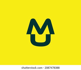 MU-Logo-Design, Vektorgrafik-Vorlage