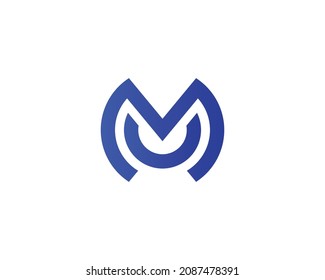 MU-Logo-Design, Vektorgrafik-Vorlage