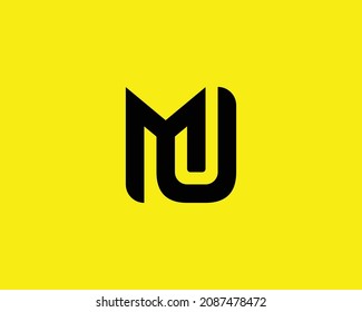 MU-Logo-Design, Vektorgrafik-Vorlage