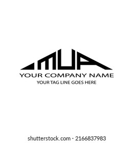 MUA letter logo creative design with vector graphic