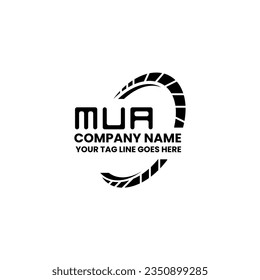 MUA Brief Logo kreatives Design mit Vektorgrafik, MUA einfach und modern Logo. MUA luxuriöses Alphabet-Design  