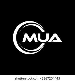 MUA Logo Design, Inspiration für eine einzigartige Identität. Modernes Eleganz und kreatives Design. Markieren Sie Ihren Erfolg mit dem Markieren dieses Logos.