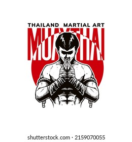 muay thai artwork for t-shirt design