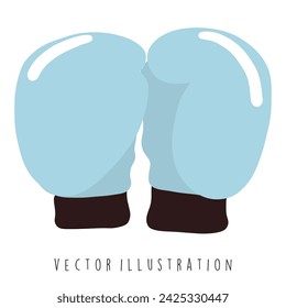 Muay Thai boxing glove vector illustration