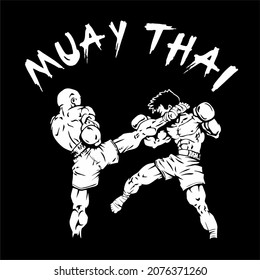 Muay Thai Fighter Kickboxing Boxinf Karate Kyokushin Design 