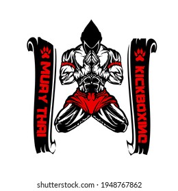 Muay Thai Fighter Kickboxing Design 