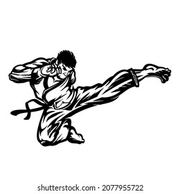 Muay Thai Fighter Kickboxing Karate Judo Design 