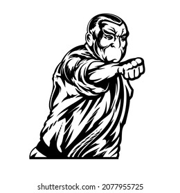 Muay Thai Fighter Kickboxing Karate Judo Design 