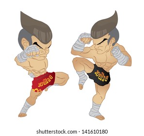 Muay thai Fighter :Knee Strike VS A guarded stance