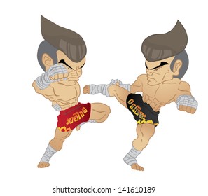 Muay Thai Fighter :Knee Strike VS Roundhouse Kick