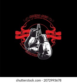 Muay Thai Fighter Logo Boxing Kickboxing Design 