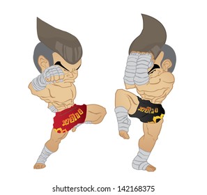 Muay Thai : Knee Strike VS A guarded stance