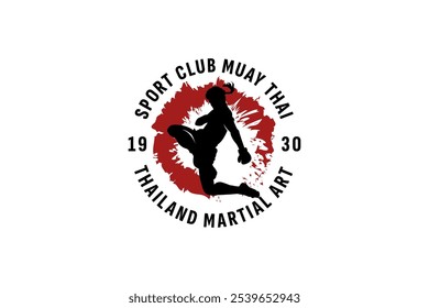 muay thai logo vector icon illustration