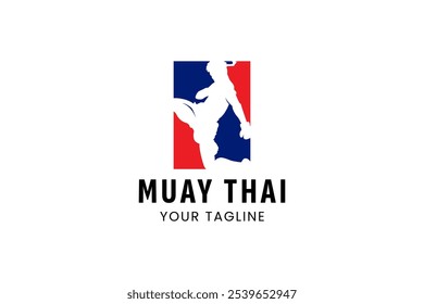 muay thai logo vector icon illustration