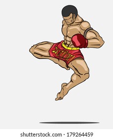  Muay thai. Martial art