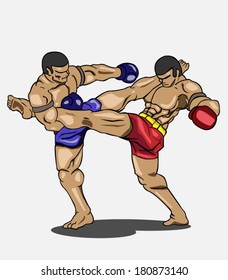 Muay thai. Martial art