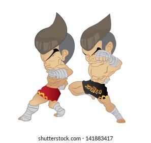 Muay Thai : reverse elbow VS Knee Strike