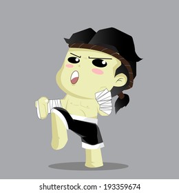 Muay Thai. Vector