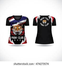 muaythai fight club t-shirt design