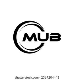 MUB Logo Design, Inspiration for a Unique Identity. Modern Elegance and Creative Design. Watermark Your Success with the Striking this Logo.