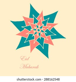 Mubarak background with arabic mandala. Can be use as sticker, tag,  design greetings card or label design