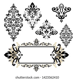Mubarak islamic design .patterns for greeting cards.