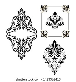 Mubarak islamic design .patterns for greeting cards.