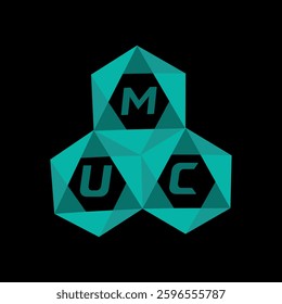 MUC creative minimalist letter logo. MUC unique vector initials alphabet letter logo design

