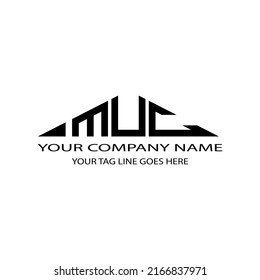 MUC letter logo creative design with vector graphic