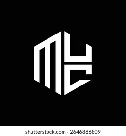MUC logo MUC icon MUC monogram MUC letter minimalist Circle flat Unique modern abstract logo design.